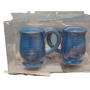 The SPRING Shop Blue Ceramic Salt or Spice Shakers